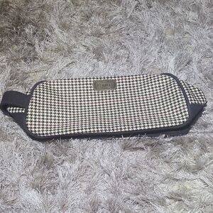 Houndstooth Pattern Men’s Waist Bag - Black & White